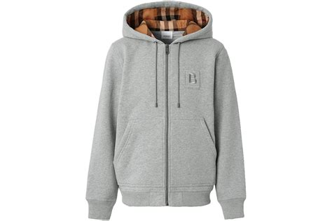 burberry pale grey melange|burberry melange hoodie.